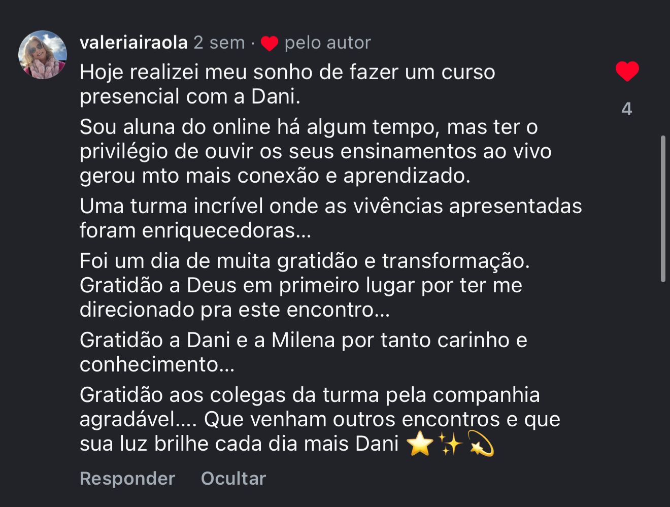 Depoimento Imersão Dra Dani Venancio